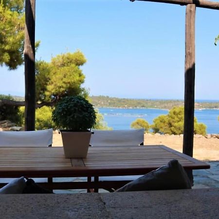 Villa Wood & Stone Dream View House B Diaporos Exterior foto