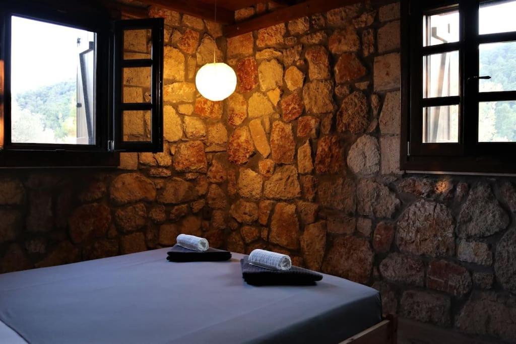 Villa Wood & Stone Dream View House B Diaporos Exterior foto