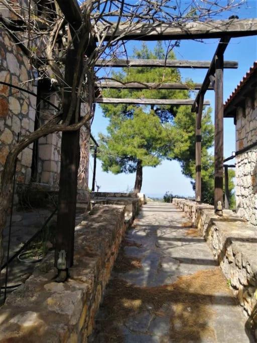 Villa Wood & Stone Dream View House B Diaporos Exterior foto